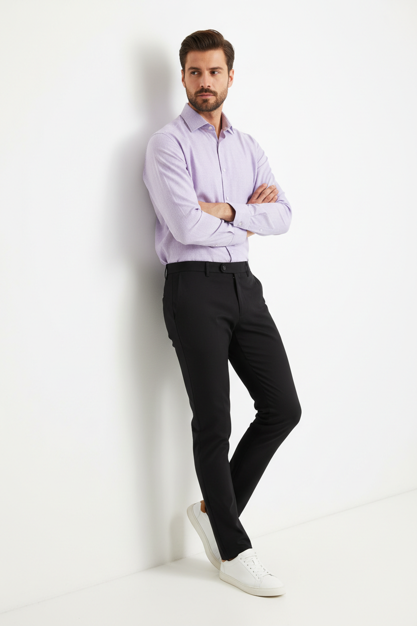 Men’s Navy Blue Full Sleeve Shirt – OYSPI™