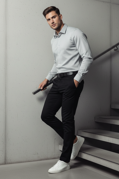 Men’s Navy Blue Full Sleeve Shirt – OYSPI™