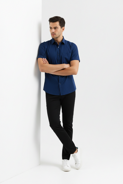 Men’s Blue Short Sleeve Shirt – OYSPI™