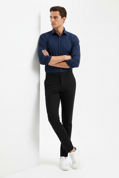 Men’s Navy Blue Full Sleeve Shirt – OYSPI™