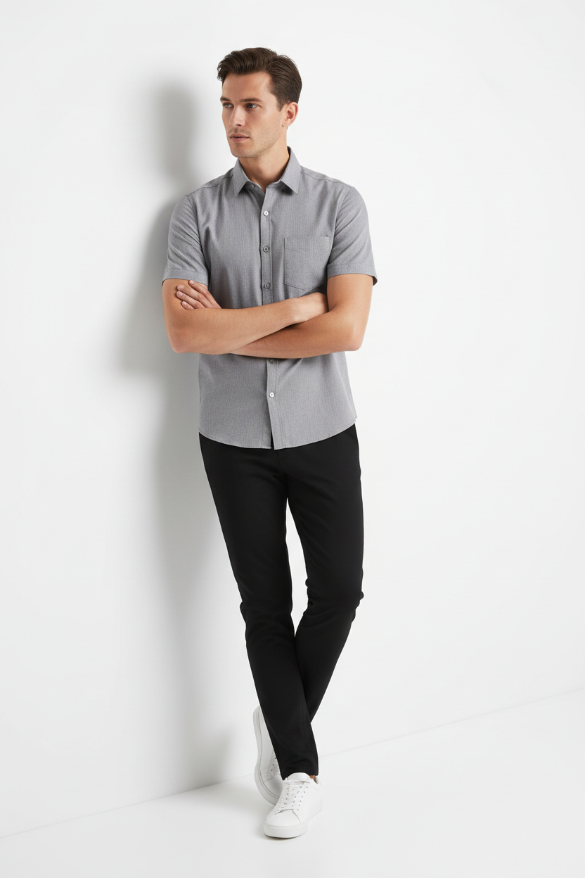 Men’s Blue Short Sleeve Shirt – OYSPI™