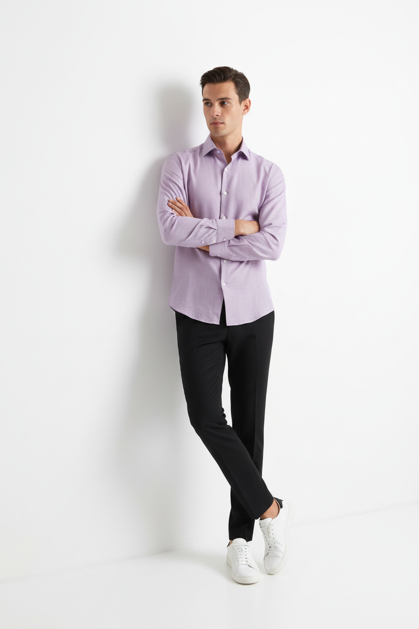 Men’s Navy Blue Full Sleeve Shirt – OYSPI™