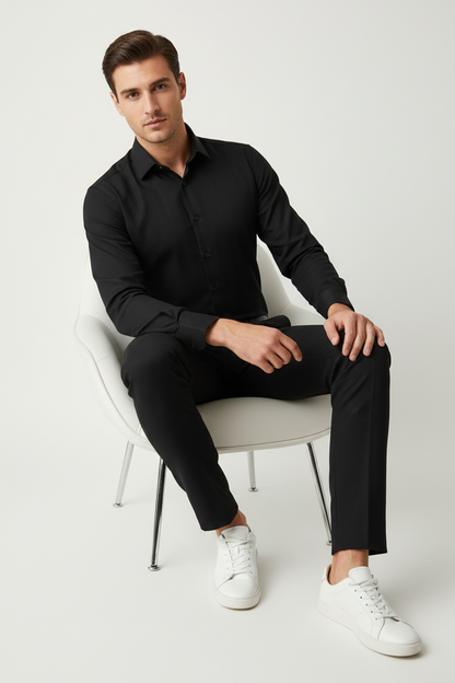Men’s Gray Full Sleeve Shirt – OYSPI™