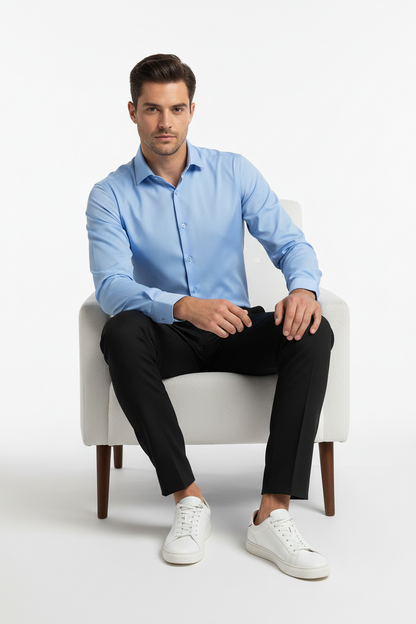 Men’s Navy Blue Full Sleeve Shirt – OYSPI™
