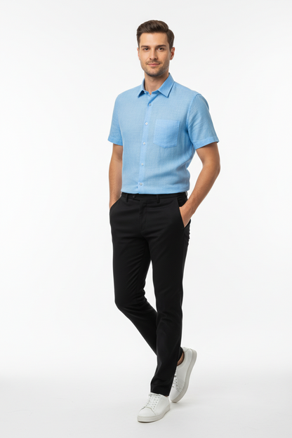 Men’s Blue Short Sleeve Shirt – OYSPI™