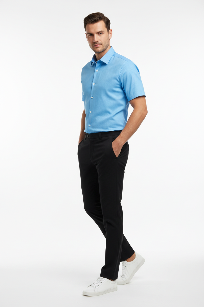 Men’s Blue Short Sleeve Shirt – OYSPI™