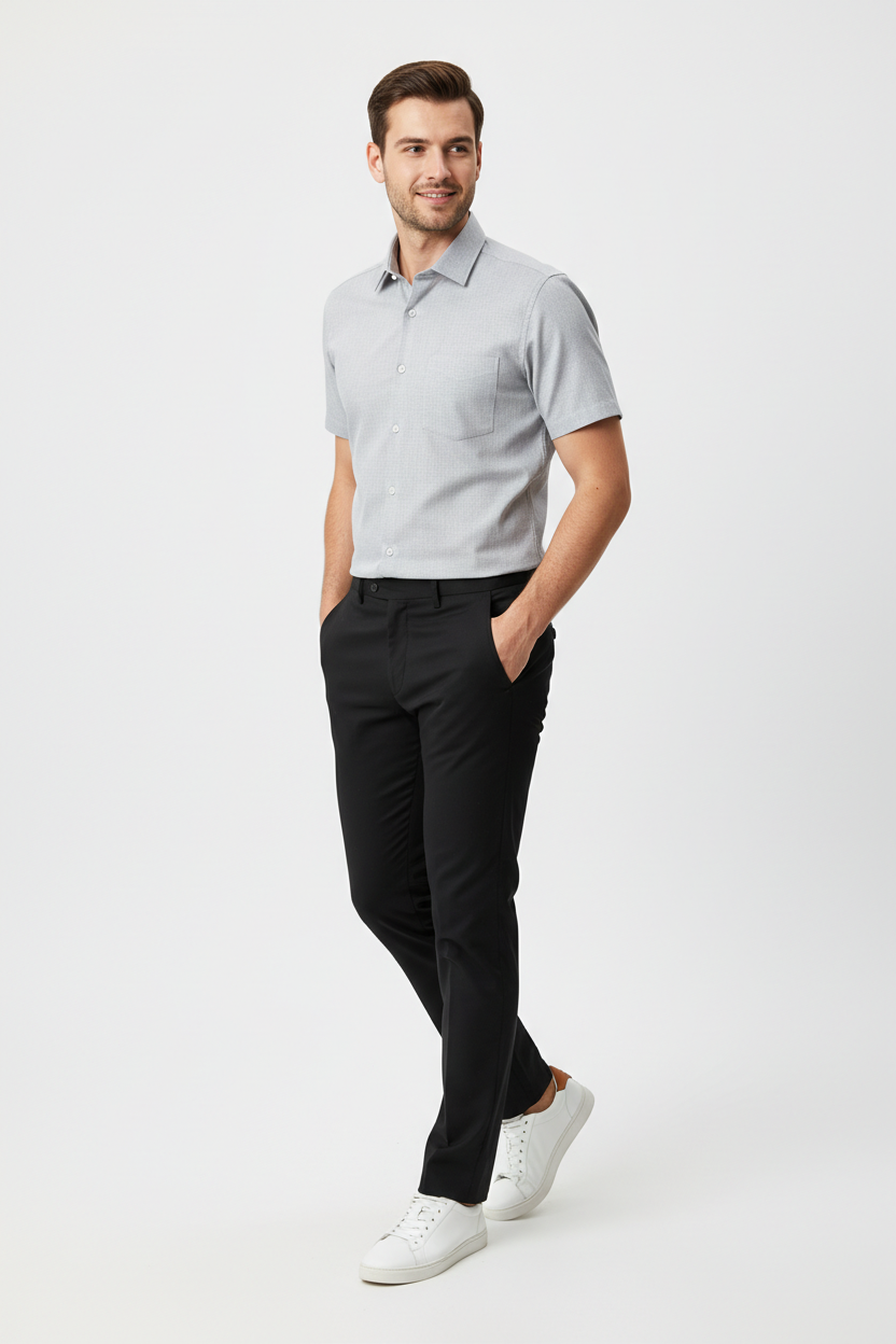 Men’s Blue Short Sleeve Shirt – OYSPI™