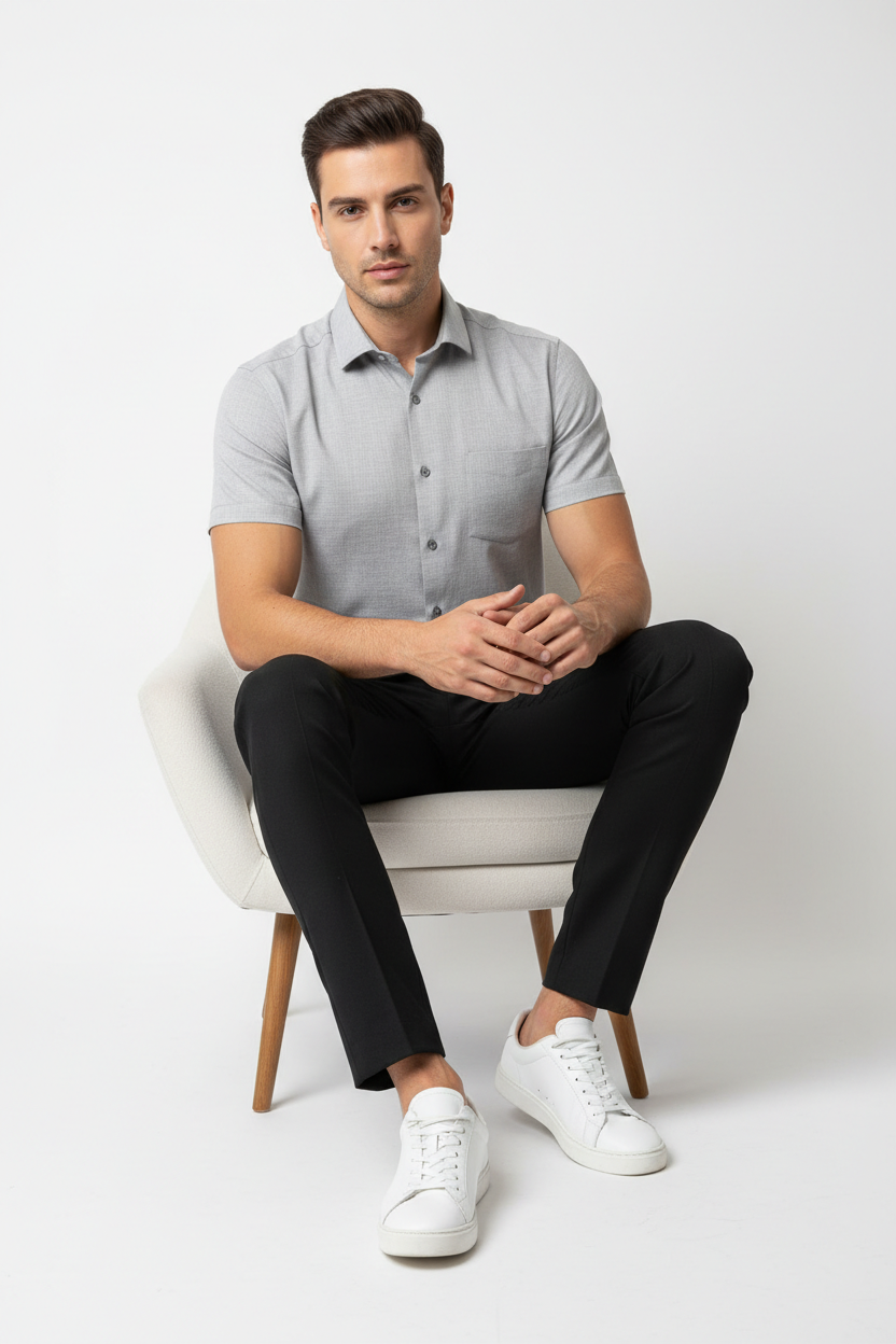 Men’s Blue Short Sleeve Shirt – OYSPI™