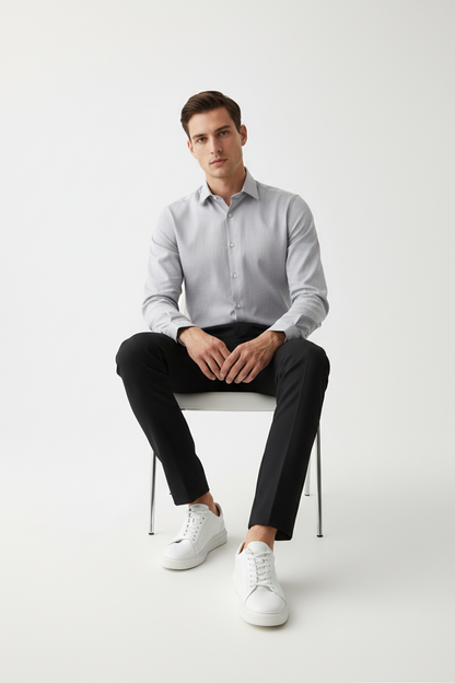 Men’s Navy Blue Full Sleeve Shirt – OYSPI™