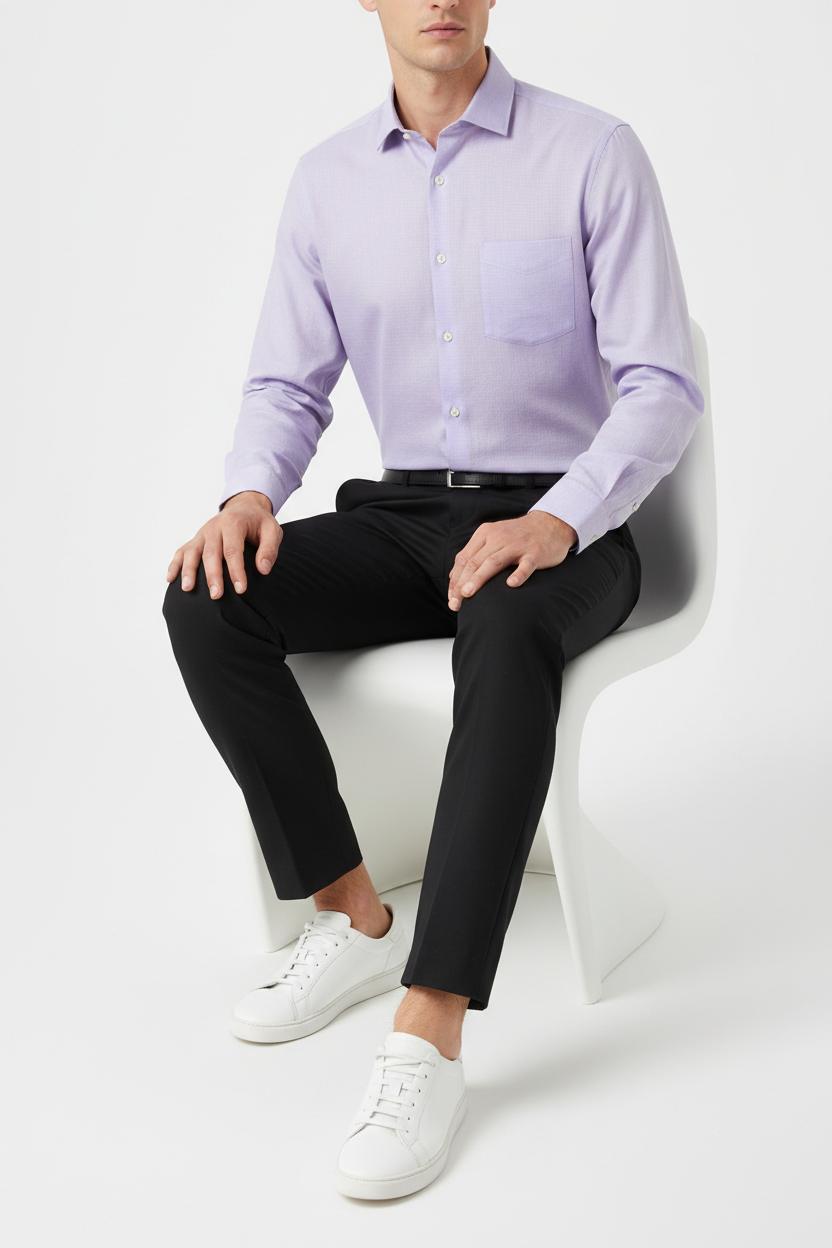 Men’s Navy Blue Full Sleeve Shirt – OYSPI™
