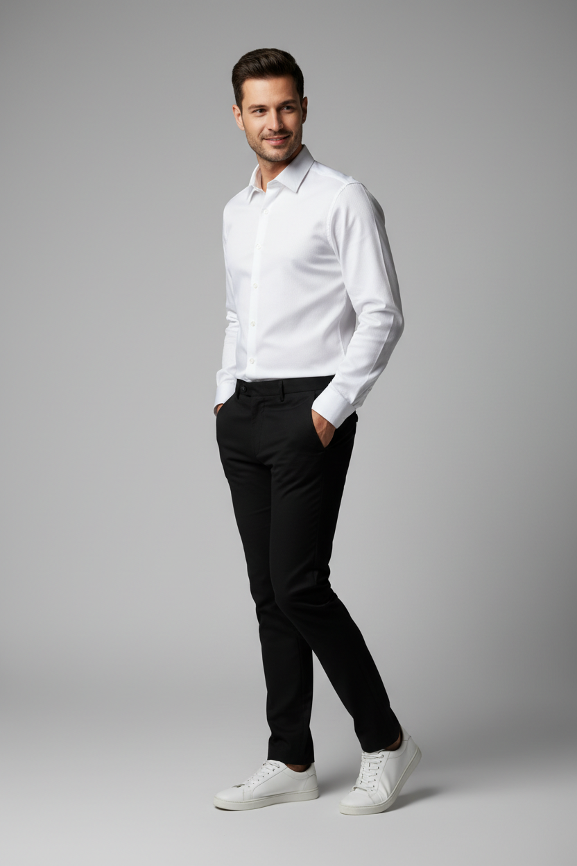 Men’s Navy Blue Full Sleeve Shirt – OYSPI™