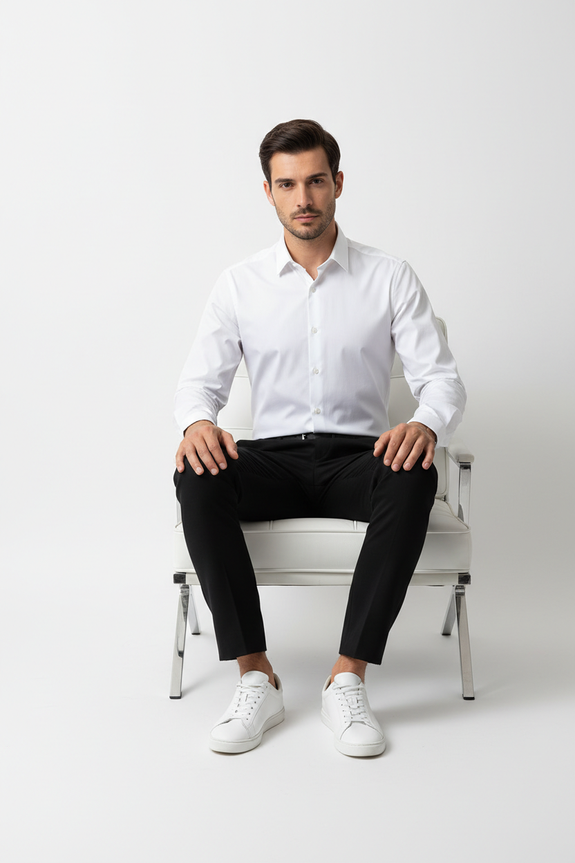 Men’s Navy Blue Full Sleeve Shirt – OYSPI™