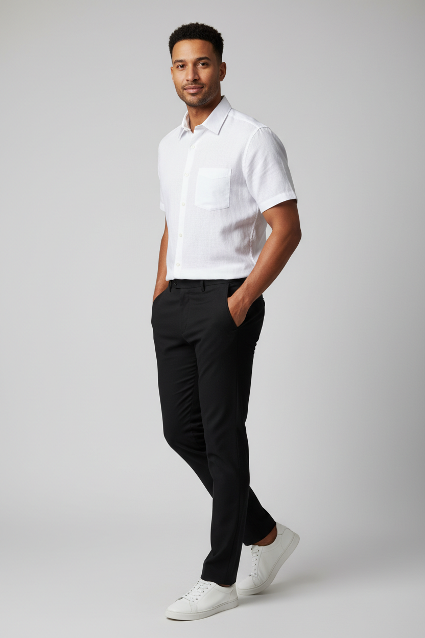 Men’s White Short Sleeve Shirt – OYSPI™