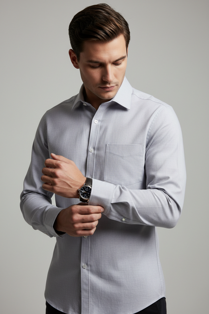 Men’s Navy Blue Full Sleeve Shirt – OYSPI™