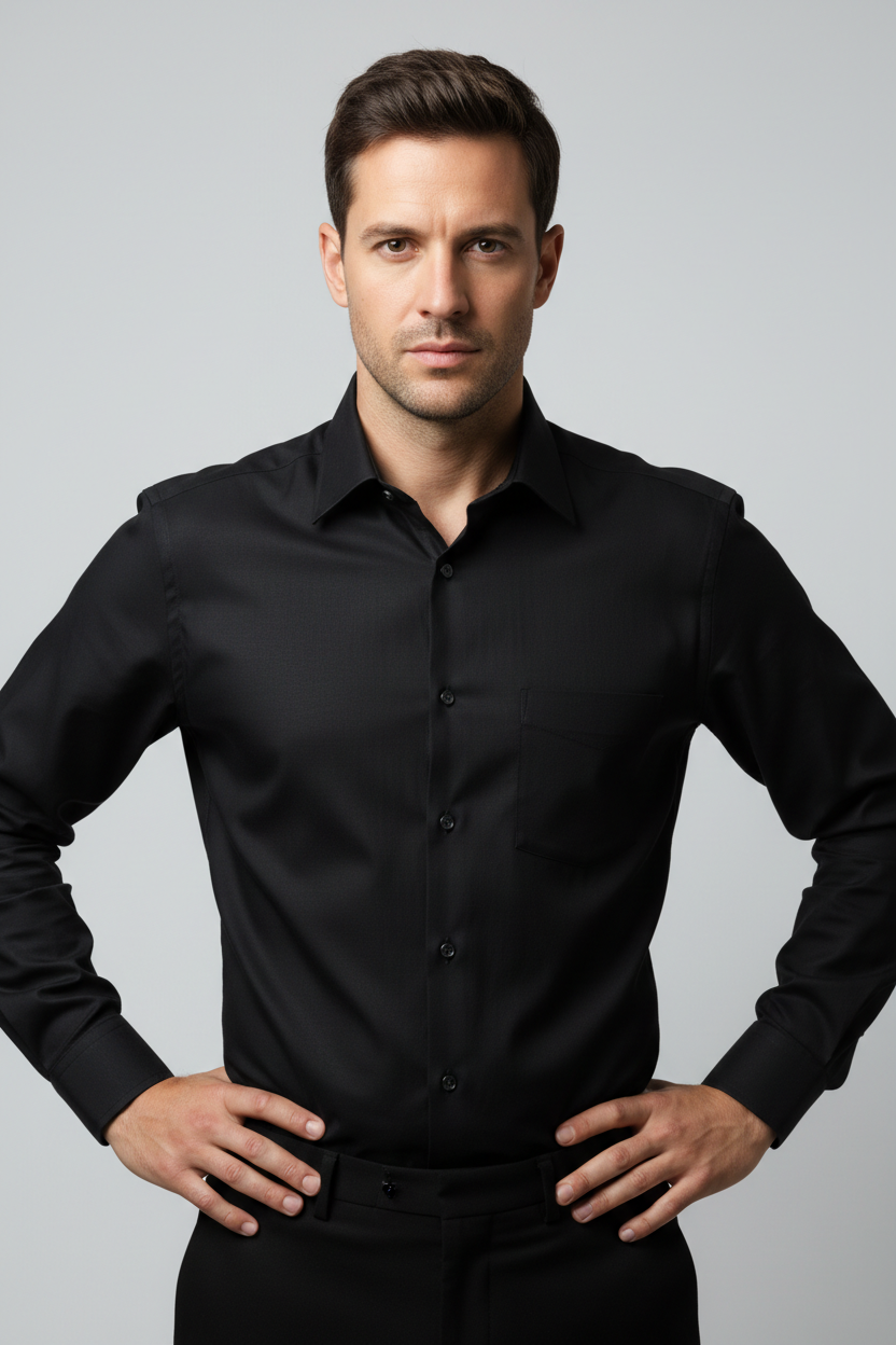 Men’s Navy Blue Full Sleeve Shirt – OYSPI™