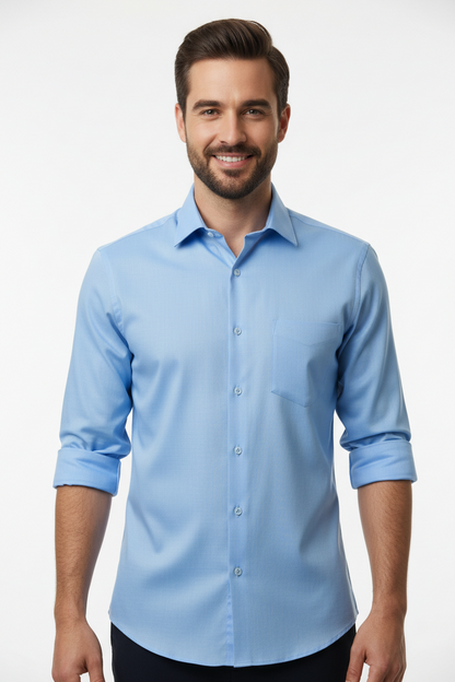 Men’s Navy Blue Full Sleeve Shirt – OYSPI™