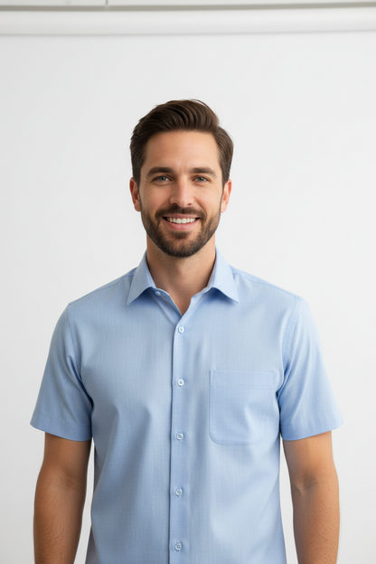Men’s Blue Short Sleeve Shirt – OYSPI™
