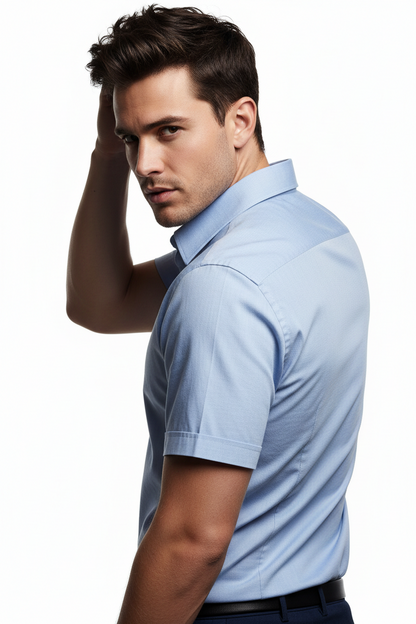Men’s Blue Short Sleeve Shirt – OYSPI™