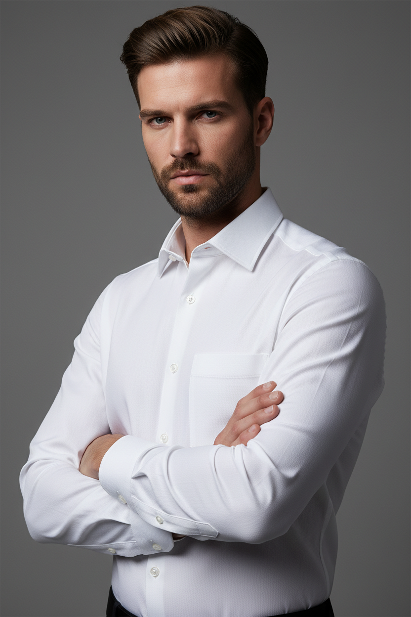 Men’s Navy Blue Full Sleeve Shirt – OYSPI™
