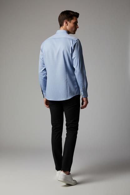 Men’s Navy Blue Full Sleeve Shirt – OYSPI™