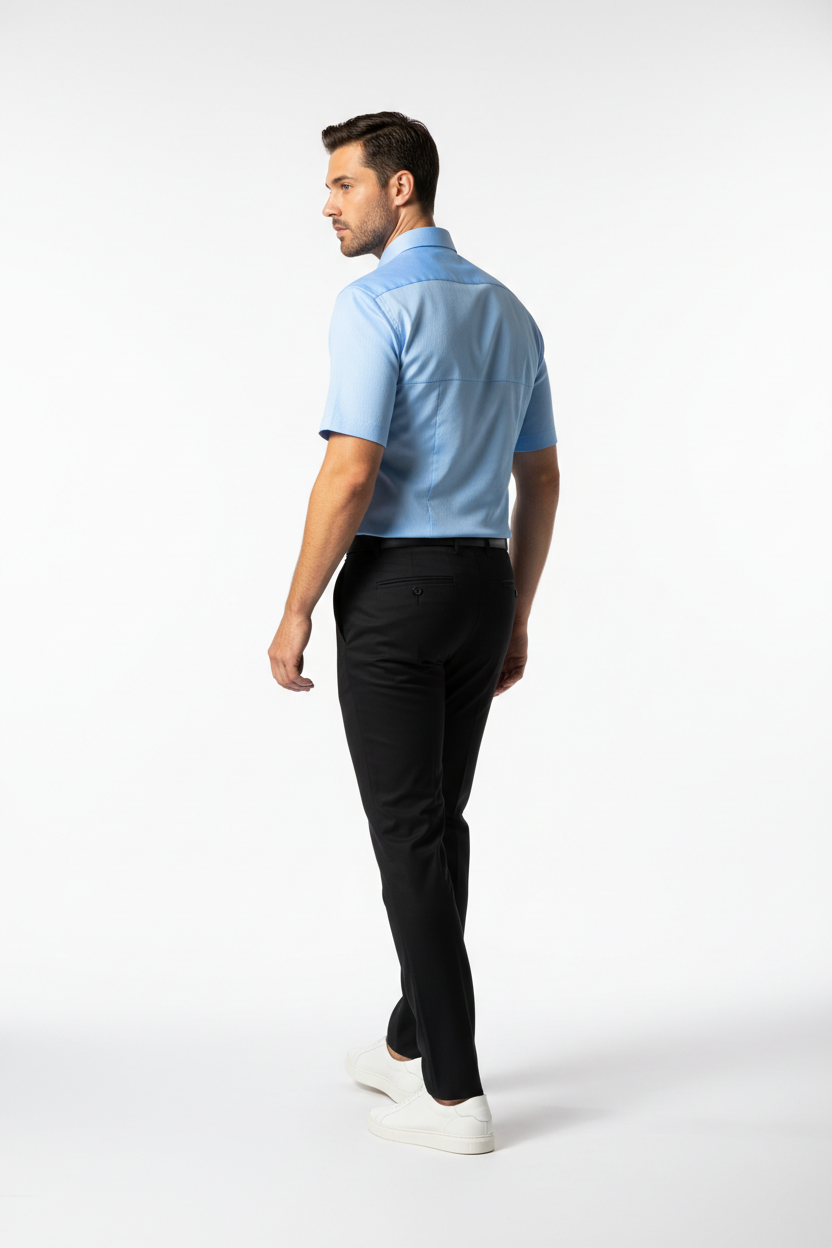 Men’s Blue Short Sleeve Shirt – OYSPI™
