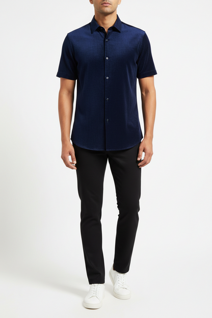 Men’s Blue Short Sleeve Shirt – OYSPI™
