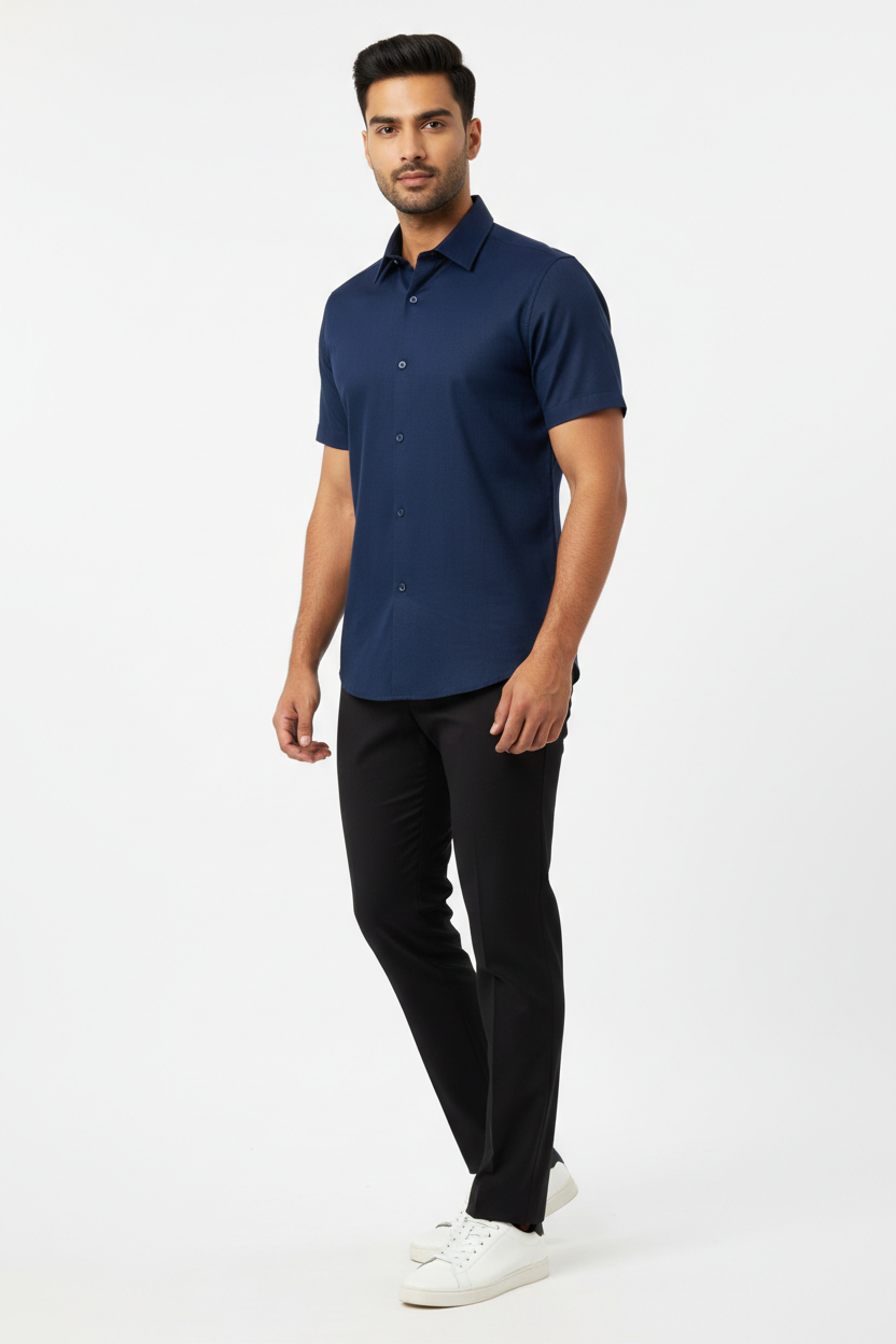 Men’s Blue Short Sleeve Shirt – OYSPI™